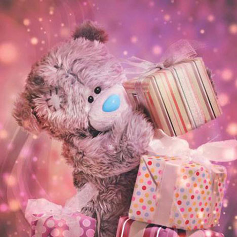 3D Holographic Birthday Presents Me to You Bear Card £2.99